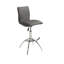 Modern Barstool Texture Leatherette/Chrome Adjustable Height
