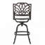 Tabouret de bar d'extérieur pivotant en aluminium