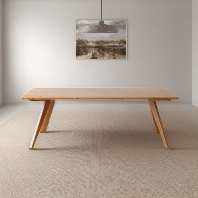 Solid Wood Dining Table, Cherry, 35.43" W x 86.61" L