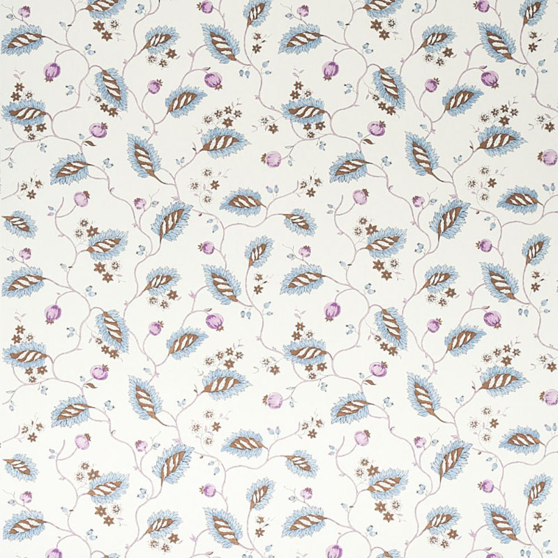 Maryam Vine Wallpaper, Sky/Plum