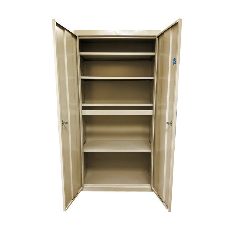 Armoire de rangement en acier soudé Jaylon - l 36 po x P 18 po x H 72 po, Sable tropical
