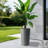 2-Pack 21.7 In Modern Tall Square Planter Boxes, Matte Brown/Grey/Black Tapered Flower Pots | Indoor Outdoor Use For Porch, Patio, Garden & Home-128860309