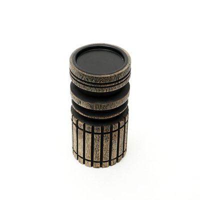 Porte-bougie décoratif décoratif en bois - 4 x 11 po - Présentoir à bougies élégant pour toutes les occasions