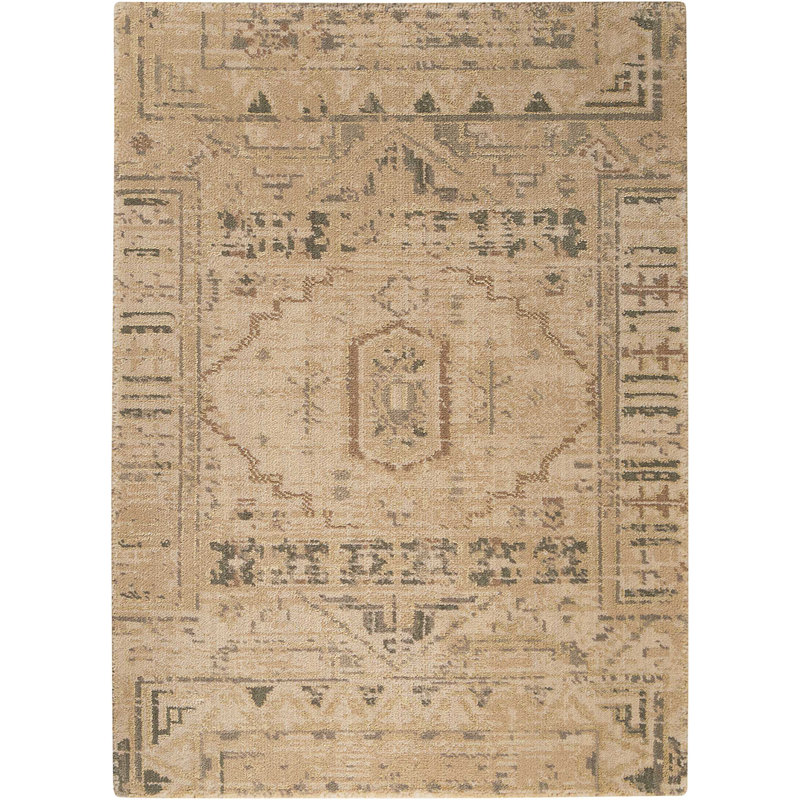 Tapis éclectique brun Dewitt, Rectangle 2 pi 3 po x 3 pi