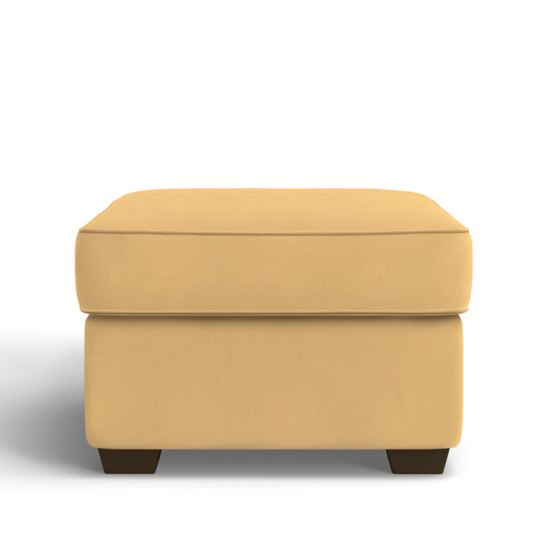 Gemi Upholstered Ottoman, Bayou Sunshine Canvas