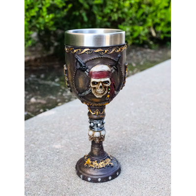 Verre à vin Nautical Skull