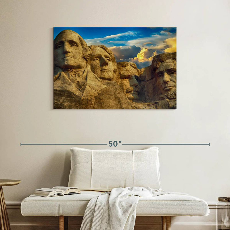 Lilie Iconic Mount Rushmore Monument, 26" H x 39" W