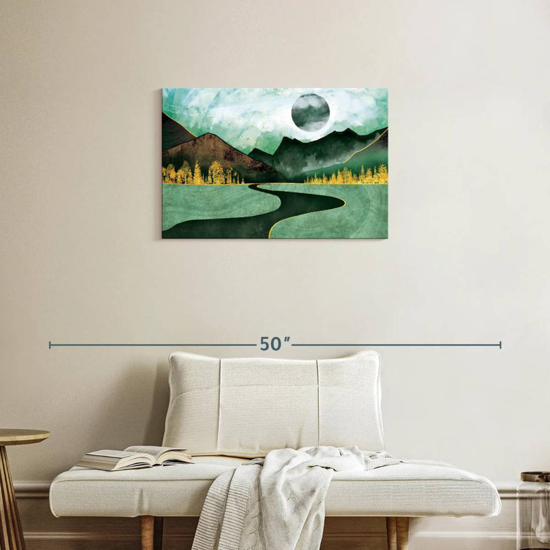Avery Abstract Green Nature, 20" H x 30" W