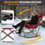 Heated Rocking Chair with Power Bank, Adjustable Temperature Oversized Portable Foldable Camping Chair-1782333232