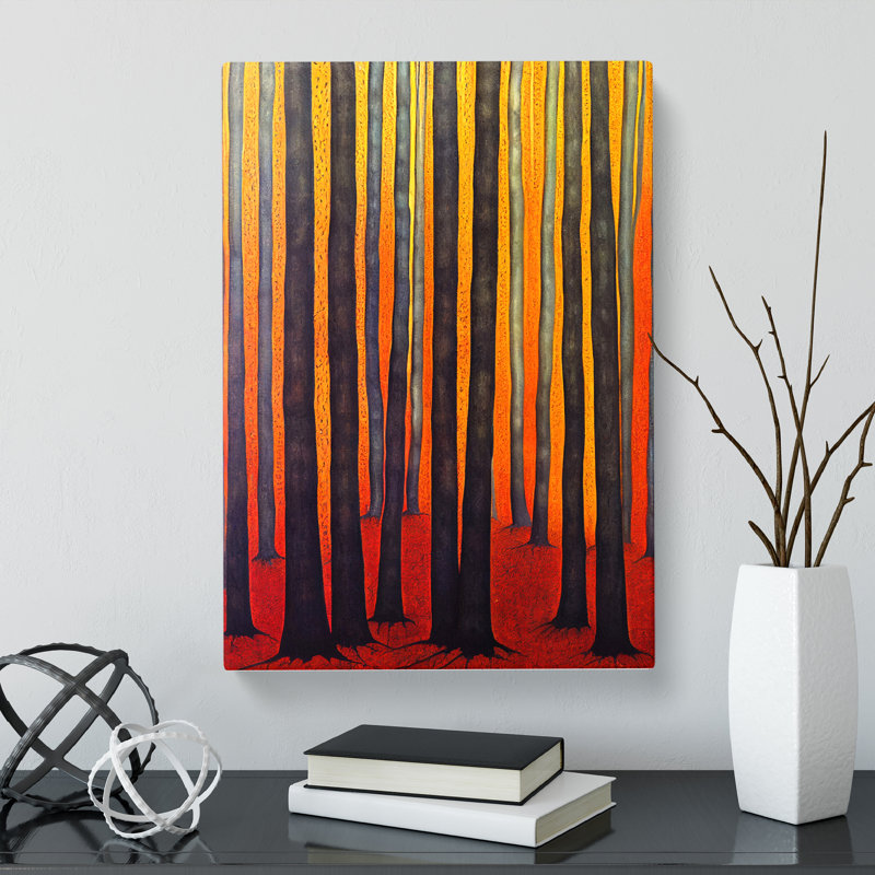 Abstract Indian Forest - Wrapped Canvas, 76cm H x 50cm W x 3cm D