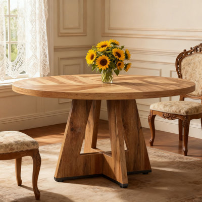 47 Inch Wood Dining Table Round Dining Table