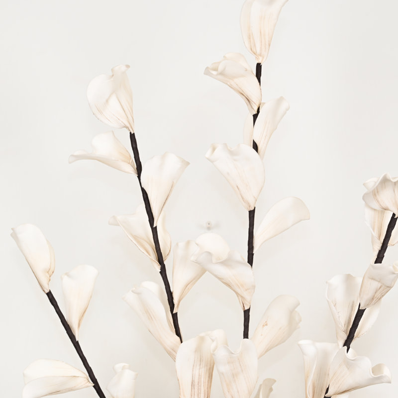 Arrangement floral de lis de Calla artificiel de 40 po pour remplissage de vase, longue branche de tige de jardin pulvérise un bouquet de fleurs en vrac pour une fête de mariage