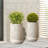 Wood‑Look Textured MgO Planter, 27.2" Tall Beige Decorative Garden Pot-576723471