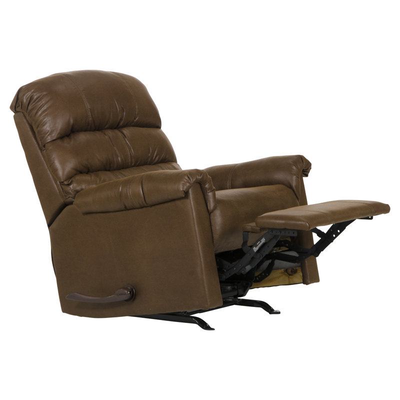 Capri Upholstered Recliner, Brown Polyester Blend