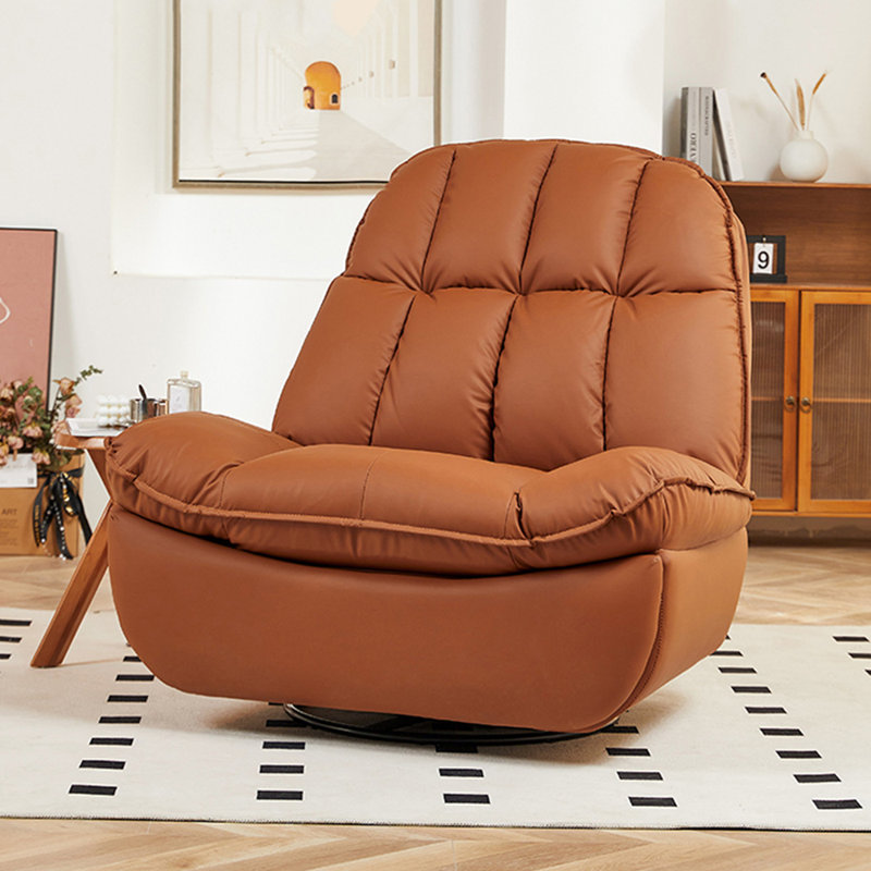 Fauteuil inclinable en similicuir Surianna, Brun
