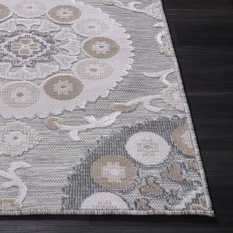 Tapis d'intérieur / extérieur beige / gris, Tapis de couloir 2 pi x 10 pi