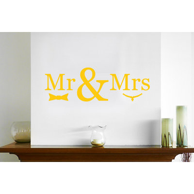 Mr Mrs Wall Sticker