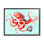 «Red Ombre Octopus Tentacles», art numérique texturé à la giclée par Amelie Legault