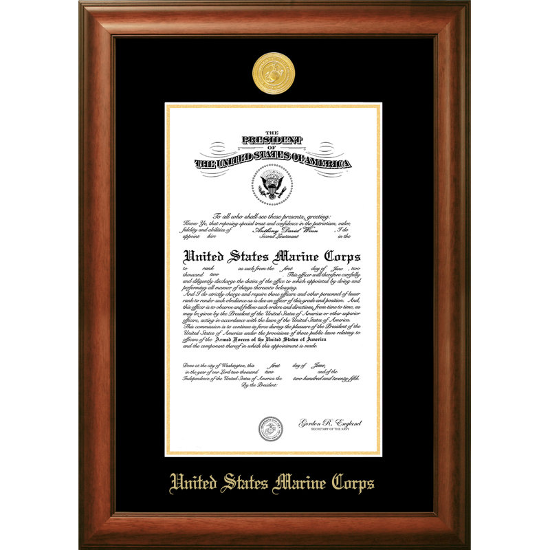 Marine Certificate Picture Frame, 8" x 10"