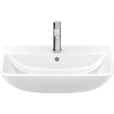 Duravit Me By Starck Ceramic 24" Wall Mount Bathroom Sink with Overflow