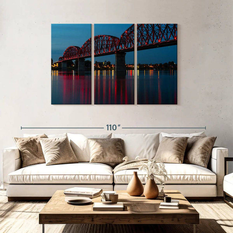 Pont éclairé Nicci à Louisville, H 48 po x l 74 po