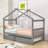 Twin Wooden House Bed With Twin Trundle And Sturdy Legs-1625727197-1625727198
