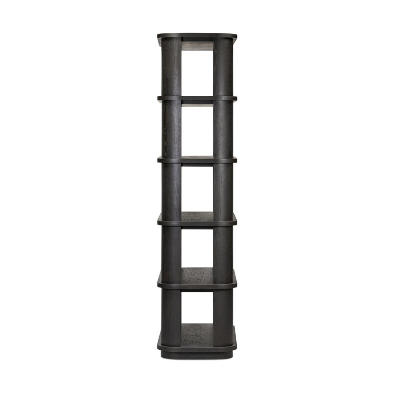 Connell Bookcase-Worn Black Veneer