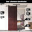 Porte de grange 4-en-1 fini et non assemblée en acajou rouge 26 po x 80 po Homacer Homacer-116857440