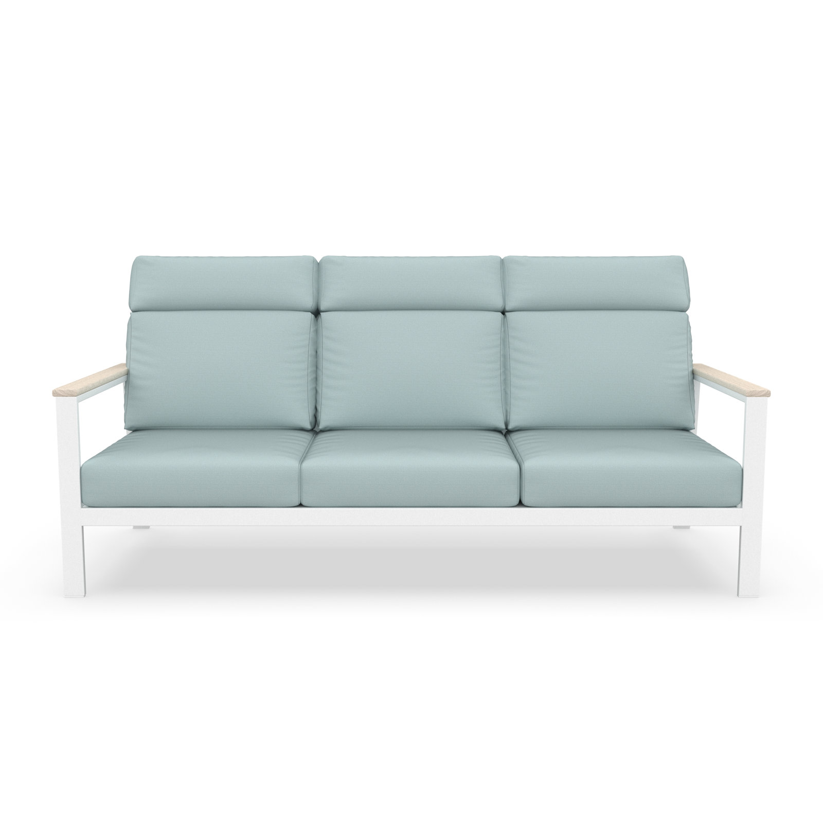 Townsend 80" Sunbrella® Patio Sofa, Light Blue