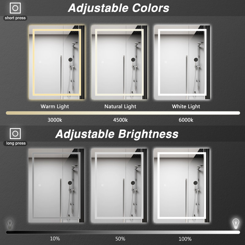 Barrucco Rectangle Mirror, 50cm x 70cm