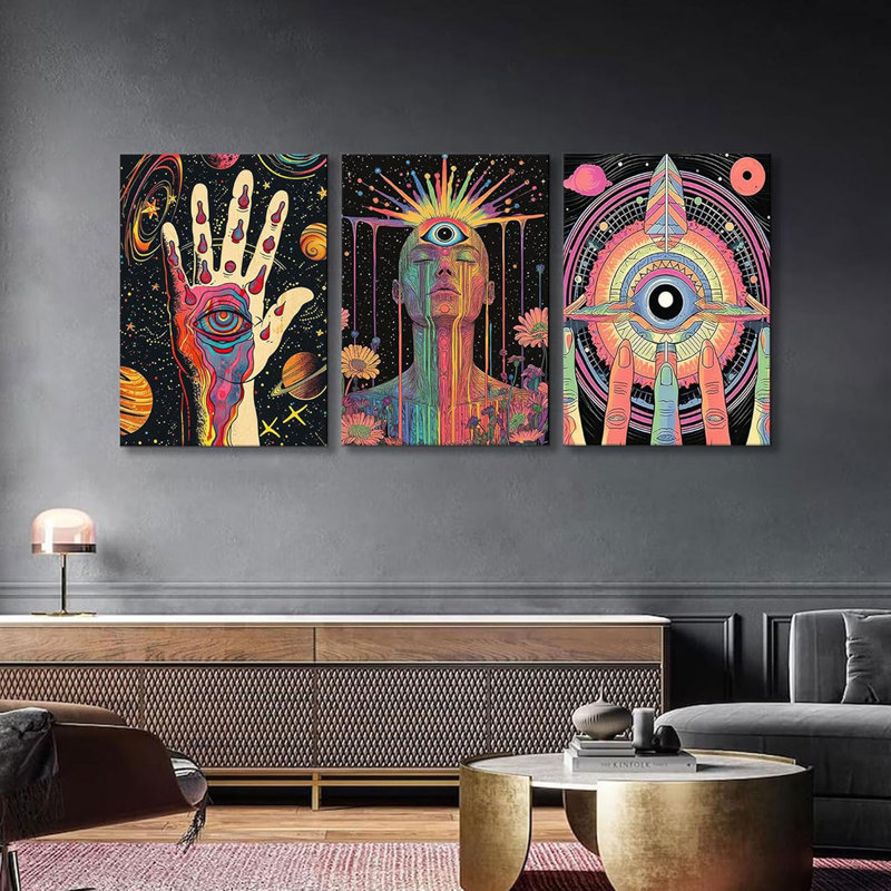 3 Piece Wrapped Canvas Print, 40 cm H x 30 cm W