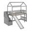 Lit mezzanine simple avec glissade