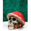 Tête de mort en forme de champignon rouge Macabre avec mini figurine de champignon-1137573048