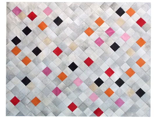 Art Hide Cowhide Area Rug in Pink, Rectangle 10' x 14'
