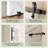 Manufactured Wood Paneled Sliding Barn Door with Installation Hardware Kit,Sliding Closet Door with PVC Surface-102040354