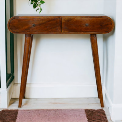 Helvie 35.43'' Solid Wood Console Table