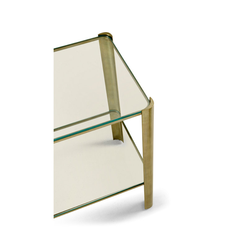 Cosmo Glass Top End Table