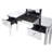 Louisa Mirrored 2 Drawers Makeup Vanity Table