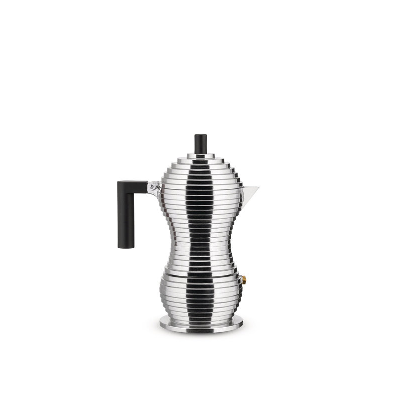 Pulcina Espresso Coffee Maker, 3 Cup, Black