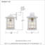 Lanterne murale d'extérieur à 1 ampoule H 17 po Coastal Armor Stonington-1697857288