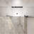 28-32"W X 72"H Left And Right Opening Universal Pivot Shower Door, Open Outside, With 1/4" And 5/16" Tempered Glass-121059588