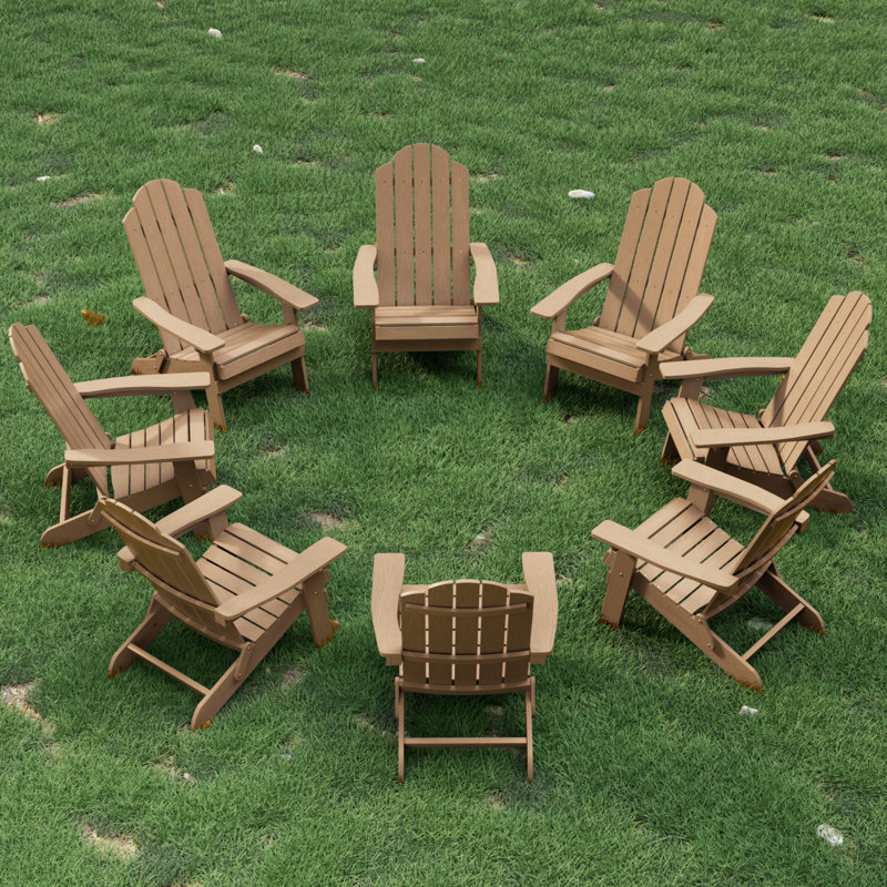 Our Store Outdoor Adirondack Chair, Teak