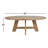 Hillsville 80" W Oval Dining Table
