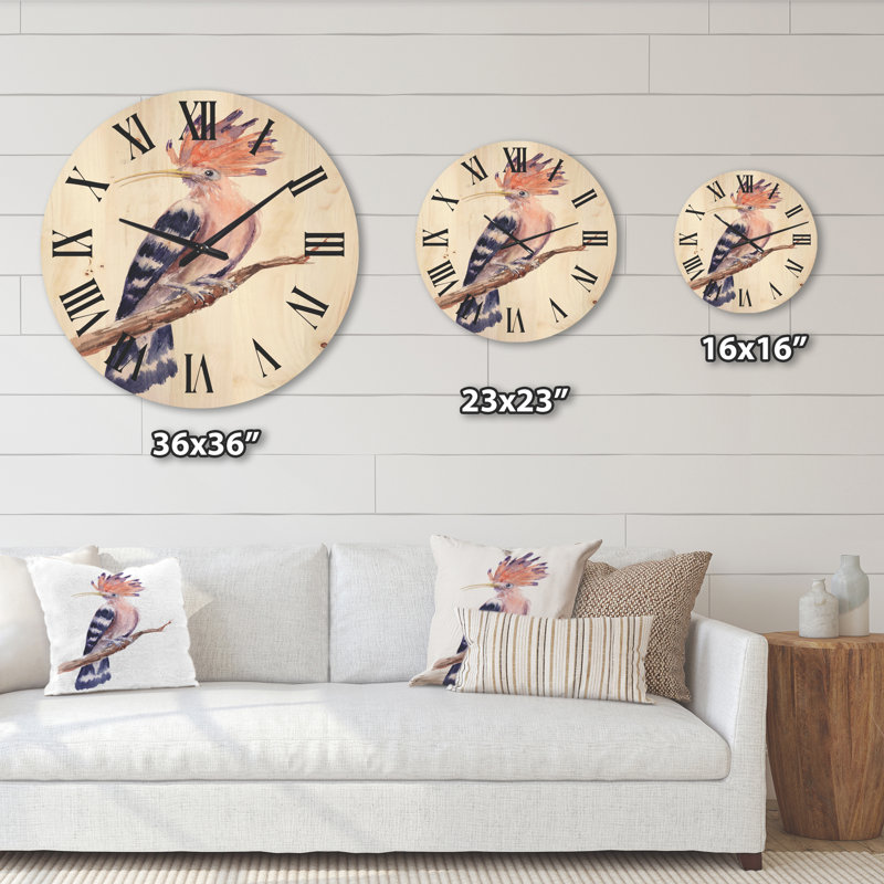 Horloge murale Hoopoe, Très grand