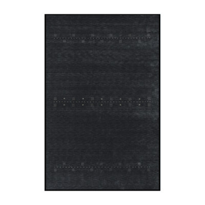 Tapis contemporain noir