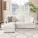 4-Piece Modular Cloud Couch Reversible Sectional with Ottoman