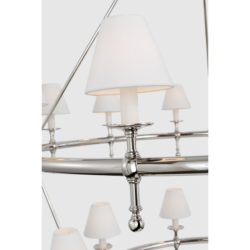 Classic 20 - Light Chandelier, Polished Nickel