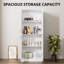 Armoire de cuisine Boscombe H 71 po avec 4 portes et 2 tablettes réglables, armoire de rangement classique pour salle à manger et salon-2093335922