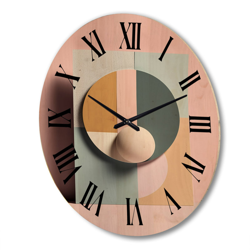 Très grande horloge murale géométrique, Très grand
