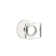 Passage Modern Square Crystal Knob with Disc Rose